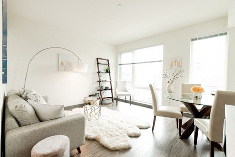 ooftop Deck with BBQs and City Views at Icon Apartments, Seattle, WA, 98104